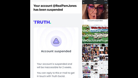 TRUTH SOCIAL SUSPENDS #ThePedophileDisclosureProject