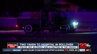 Two men ejected from vehicle following rollover