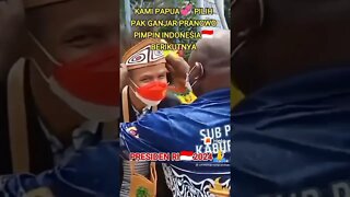 Papua aja Dukung Beliau #ganjarpranowo Yang Lain.?