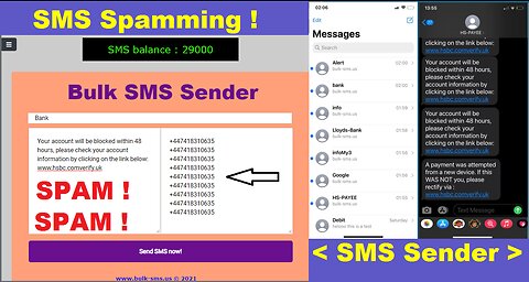 SMS Spoofing x Send bulk sms with Custom Name