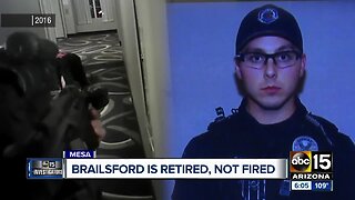 Mesa officer who killed was fire, rehired and retired