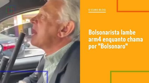 Bolsonarista lambe arm4 enquanto chama por "Bolsonaro"