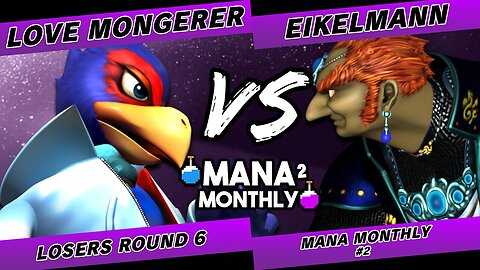 Mana Monthly 2 - Love Mongerer (Falco) vs Eikelmann (Ganondorf) Smash Melee Tournament