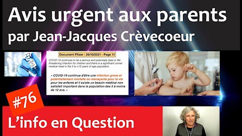 Avis urgent aux parents 💉🩸 par Jean-Jacques Crèvecoeur