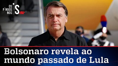 Na TV da Itália, Bolsonaro afirma que Lula foi financiado por ditadura da Venezuela