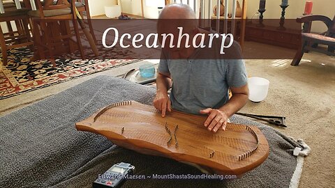 Relaxing Oceanharp sound meditation - with photography of Mt Shasta