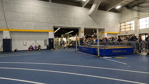 2.3.24 - Cedarville HS Indoor Meet - Final High Jump Attempt