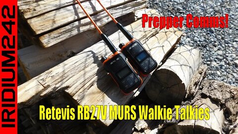 Preparedness Communications Retevis RB27V MURS Walkie Talkies And Antenna