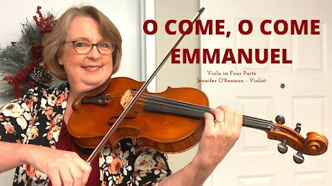 O Come, O Come Immanuel | Christmas Hymn for Viola in Four Parts