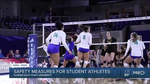 College student athletes prepare to practice again