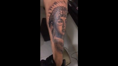 Realistic indian tattoo