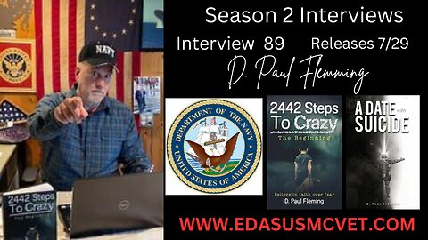 Interview 89- Navy Veteran and Author D. Paul Flemming #podcast #military #veteran #author