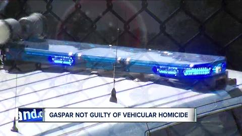 Joshua Gaspar found not guilty of aggravated vehicular homicide in death of trooper on I-90