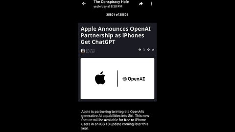 News Shorts: Apple Integrates OpenAI in Phones