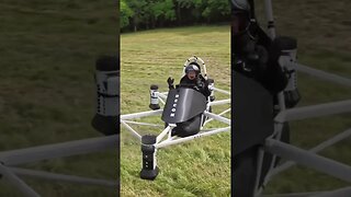 The first flying drone with a pilot on board.