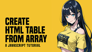 2 Ways To Create HTML Table From Javascript Array