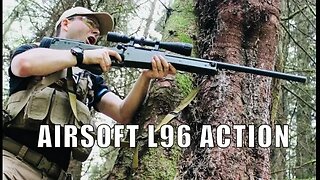 Warrior L96 Airsoft action