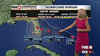 Hurricane Dorian forecast to become a category 4 storm