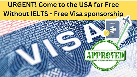 URGENT! Come to the USA for Free Without IELTS - Free Visa sponsorship To USA🇺🇸 caregivers in us.