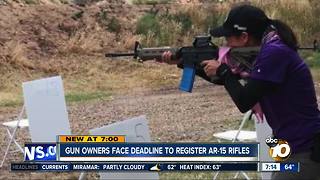 Gun owners face deadline to register AR-15 rifles