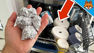 Throw Tin Foil in the Dishwasher and WATCH WHAT HAPPENS💥(Genius Trick)🤯