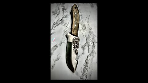 Laser Etched Viking Knife
