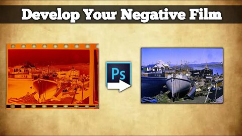 Convert Negative Film into Colour Photo | Develop Negative Film in Photoshop