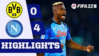 FIFA 22 - Borussia Dortmund VS Napoli | Online Highlights