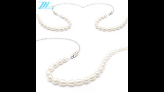Pearls Necklace men Sterling Silver 925 handmade Jewelry Natural freshwater Luxury07