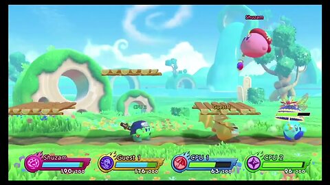 Green Gardens - Kirby Fighters 2 (Gameplay) Multiplayer