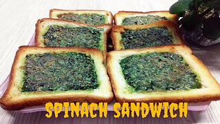 Spinach sandwich is a simple and delicious dish - Spinach cooking recipe