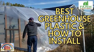 How To Install Two Layer Greenhouse Plastic on Geo-thermal Greenhouse