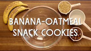 Banana Oatmeal Snack Cookies Recipe