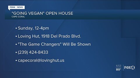 "Going Vegan" open house