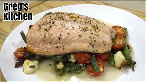 Easy Oven Baked Salmon And Vegetables