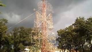 Fireworks tower
