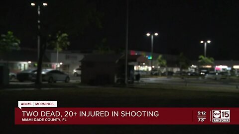 Two dead, more than 20 hurt after shooting in Florida