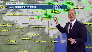 Warm, humid Thursday with stray showers possible