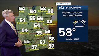 Mostly cloudy Monday with highs in the mid 70s