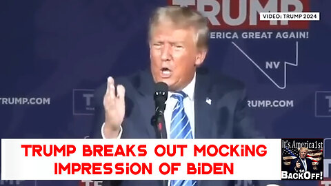 Trump Breaks Out Mocking Impression of Biden
