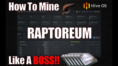 How To Mine RAPTORUM | Like A BOSS!!! HIVE OS Edition