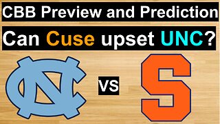 UNC vs Syracuse Basketball Prediction/Can Syracuse upset UNC? #cbb