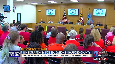 Harford County Council approves budget to cut 100 teacher positions