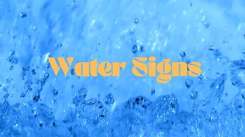 Water Signs Weekly Messages #cancer #pisces #scorpio