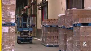 Distribution centers work around the clock to keep up with supply and demand during a pandemic