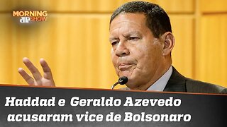 Bola fora: Haddad e Geraldo Azevedo acusaram vice de Bolsonaro de ser torturador