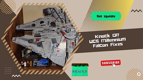 Knock Off Lego UCS Millennium Falcon Fixes - Sticks and Ingots, rebuilding moving damage