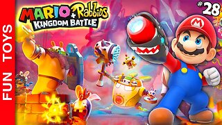 Mario + Rabbids Kingdom Battle #28 - Será que consigo fazer uma fase sem morrer??? Mundo 4! 🌋