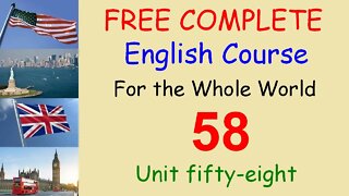 The past simple - Lesson 58 - FREE COMPLETE ENGLISH COURSE FOR THE WHOLE WORLD