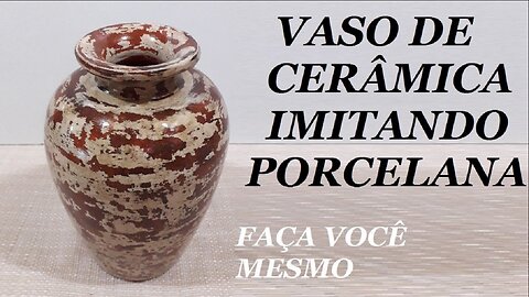 VASO DE CERAMICA IMITANDO PORCELANA @lucibuzo